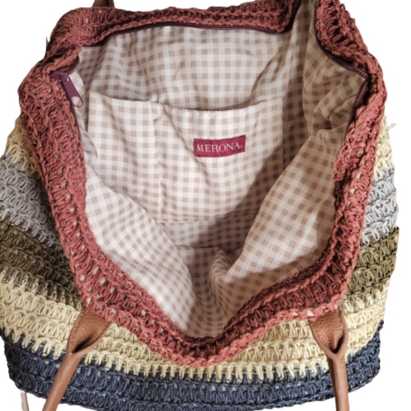 Merona Striped Woven Tote - Picture 3 of 3